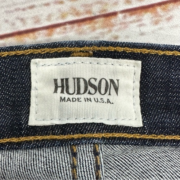 Hudson Women’s size 25 Elle Mid Rise Baby Boot Fole Dark Wash Stretch Jeans - Picture 12 of 14